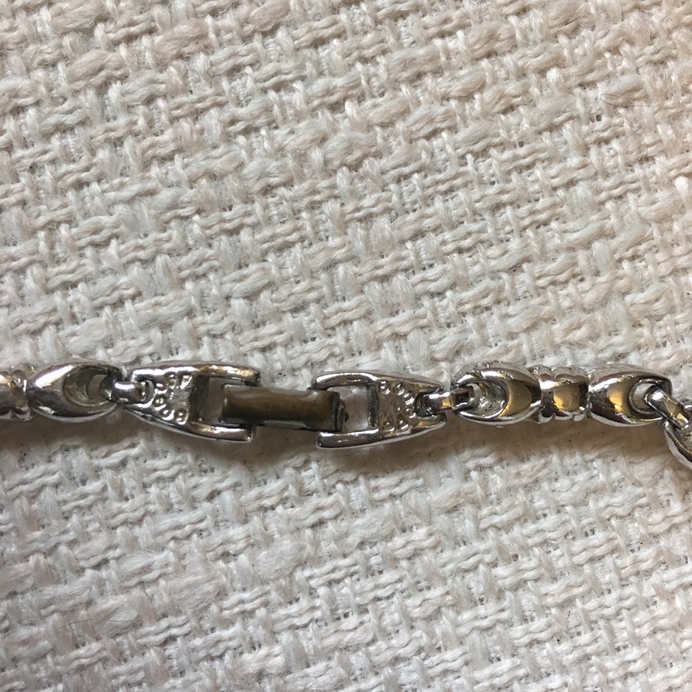 Vintage Rhinestone Necklace- Signed Bogoff - image 2